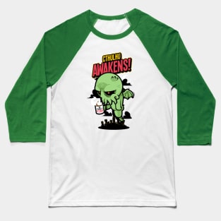 Cthulhu Awakens! Baseball T-Shirt